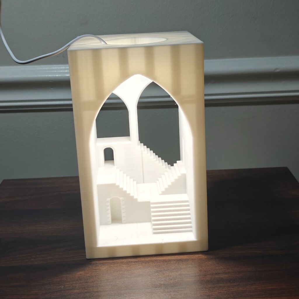 3D printed Monument Valley Booknook with LED lighting - Image 1
